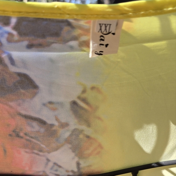 Dai  yuan li Vibrant Multicolor Abstract Dress szXXL NWT - Picture 6 of 8